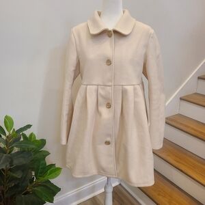 SHEIN Cream Button-Up Coat